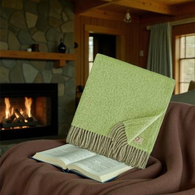 Plaid en pure laine de Nouvelle-Zélande