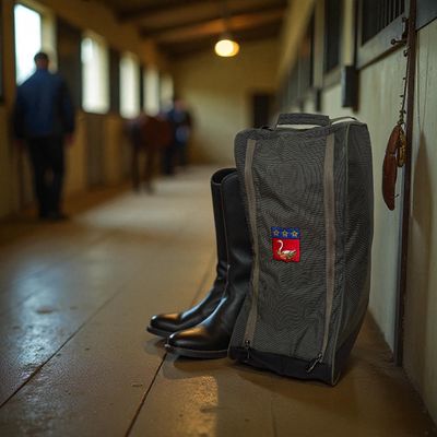 Housse pour bottes avec broderie