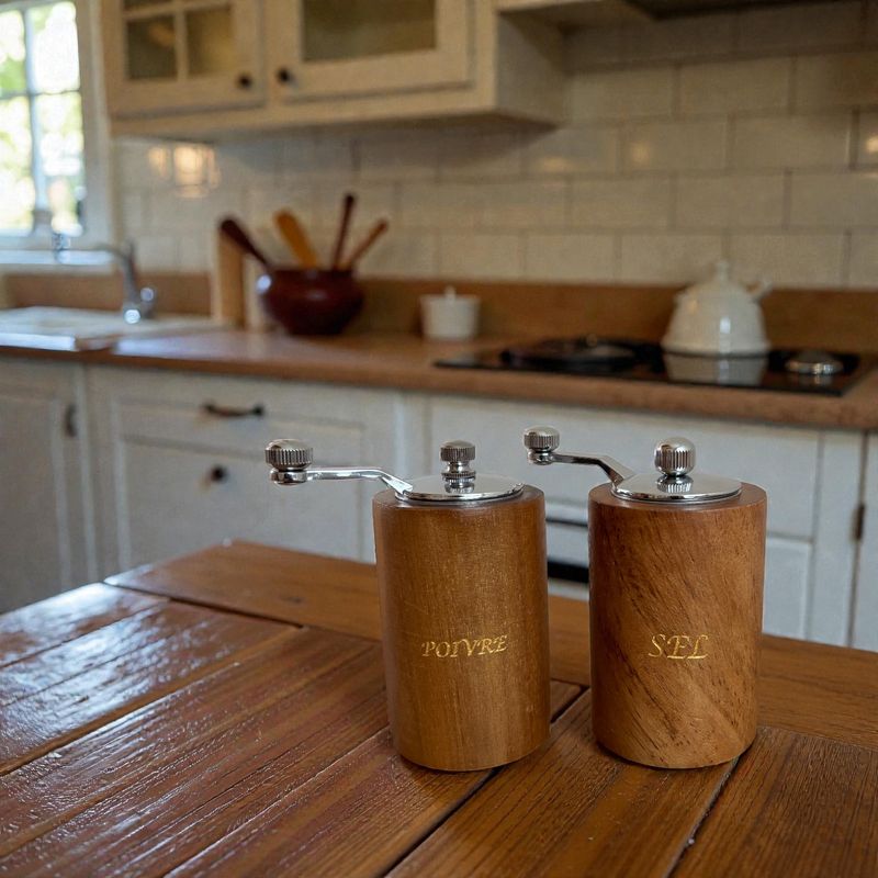 Moulin à gros sel ou poivre (2Pcs)