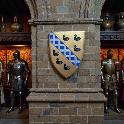 Peinture acrylique héraldique sur bois