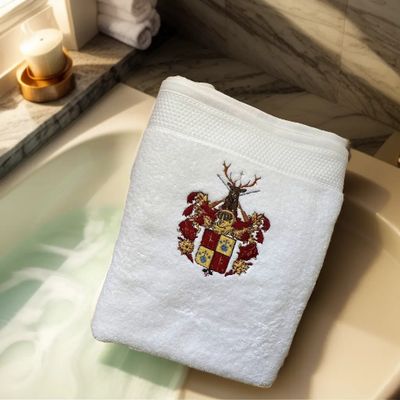 Petite serviette 30x55 cm brodée (2 pcs)