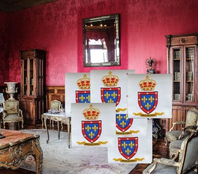 Broderie sur serviettes de table 40x40 cm  (6 pcs)