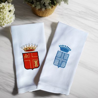 Broderie sur serviettes de table 40x40 cm  (6 pcs) cotton 100%