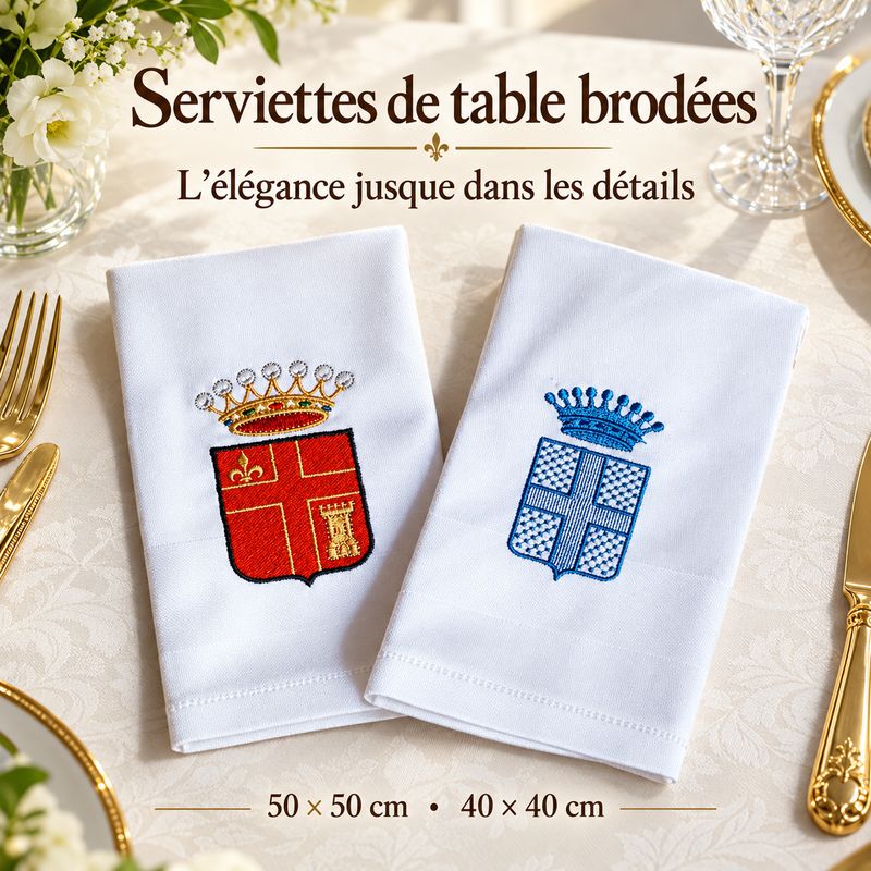 Serviette de table 40x40 cm  (6 pcs) cotton 100%