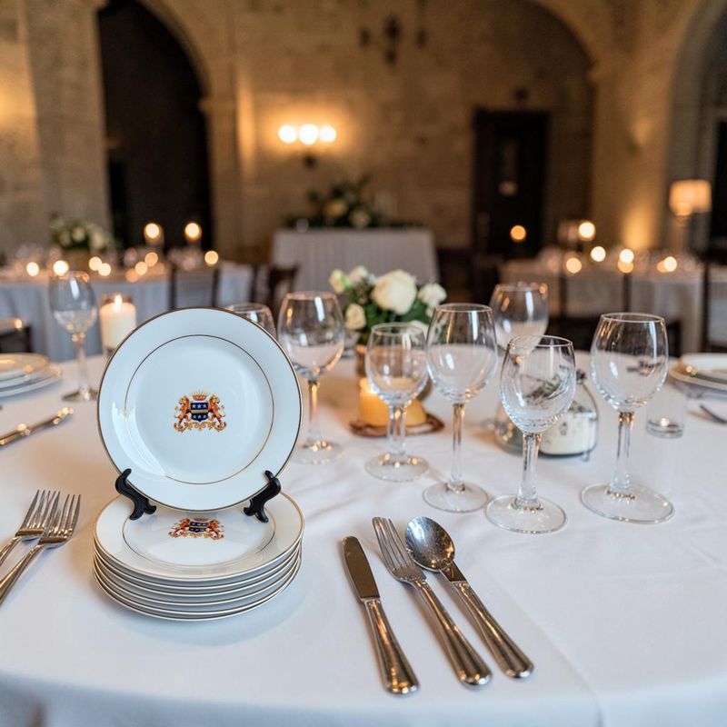 Assiettes dessert double liseré doré (6 pièces)