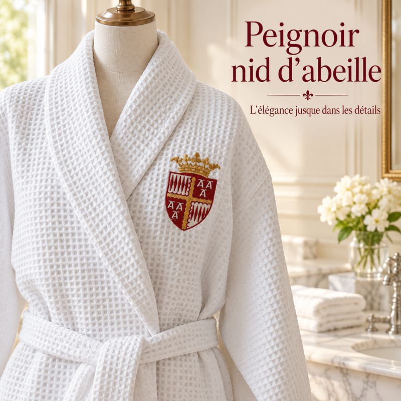 Peignoir nid d'abeilles