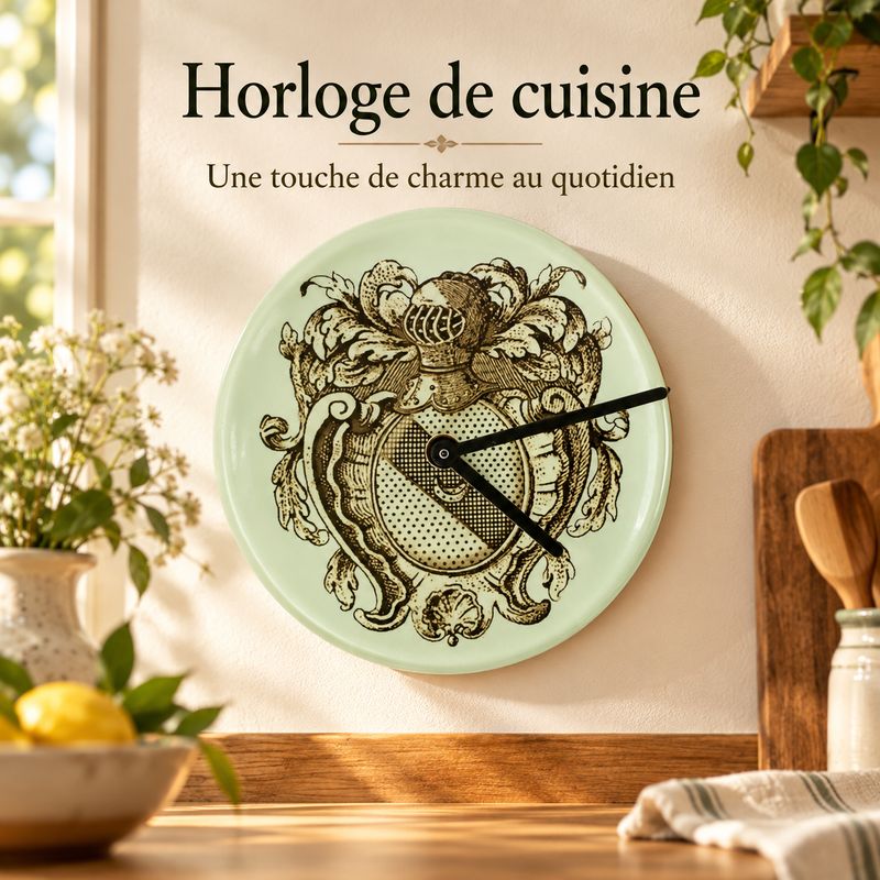 Horloge murale de cuisine