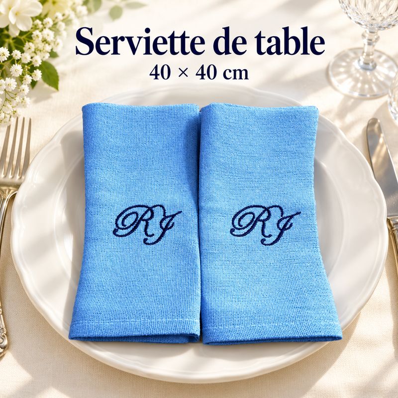 Serviette de table couleur (6 pcs)