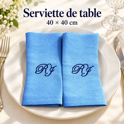 Serviette de table couleur (6 pcs)