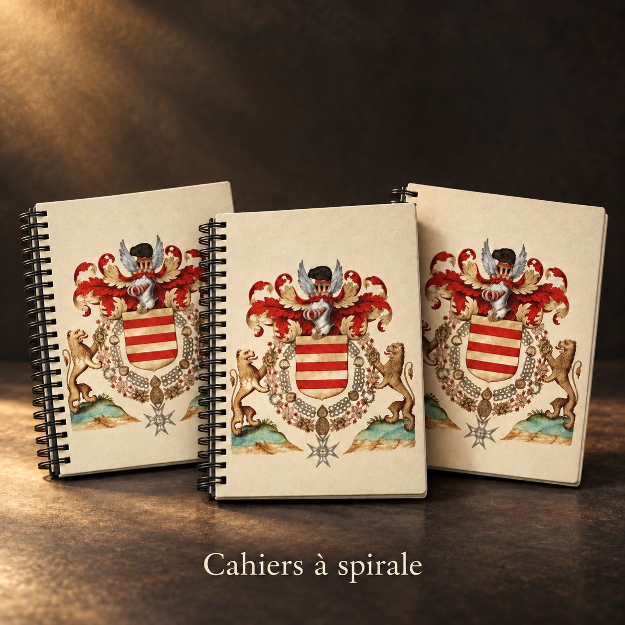 Cahier à spirale avec impression recto/verso