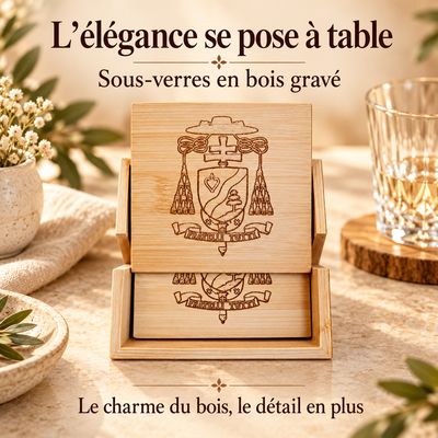 Sous-verre en bambou
