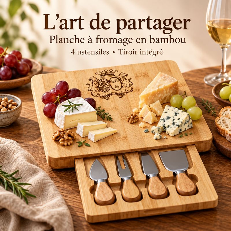 Plateau à fromage gravé