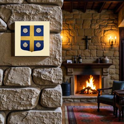 Réalisation armoiries en bois