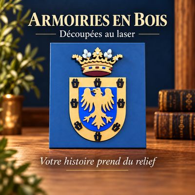 Réalisation armoiries en bois