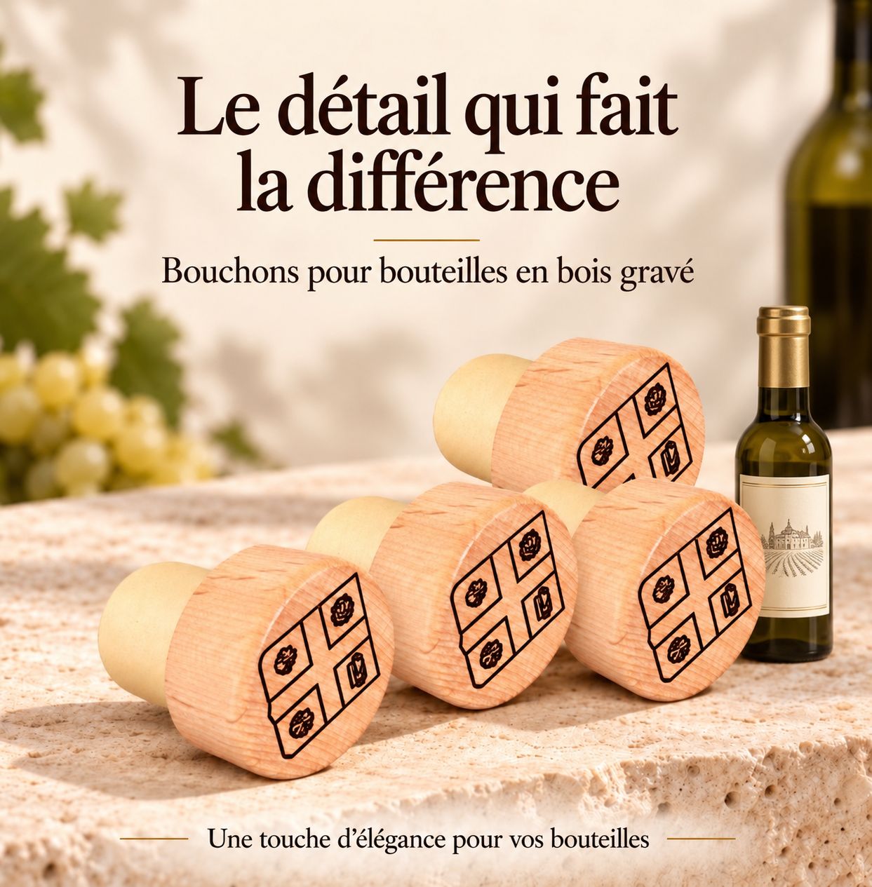 Bouchon gravé (10 pcs)