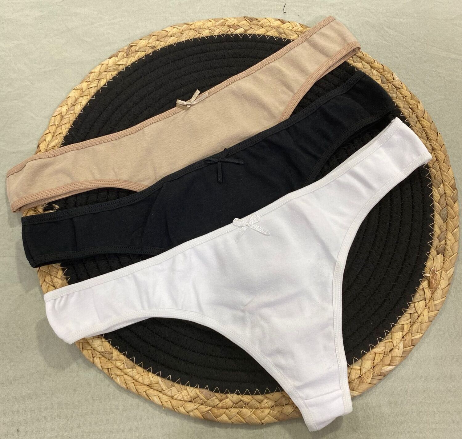GREVIEN 30 TRIPACK COLALES DE ALGODON Y LYCRA