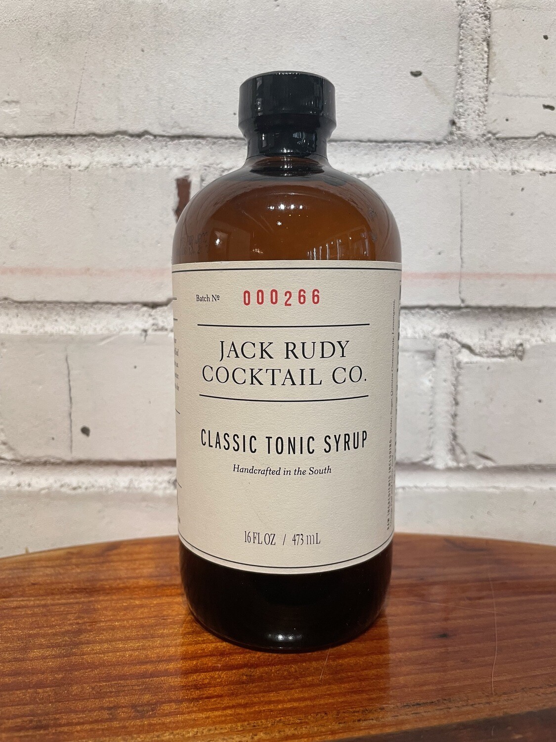 Jack Rudy Classic Tonic Syrup (16oz)