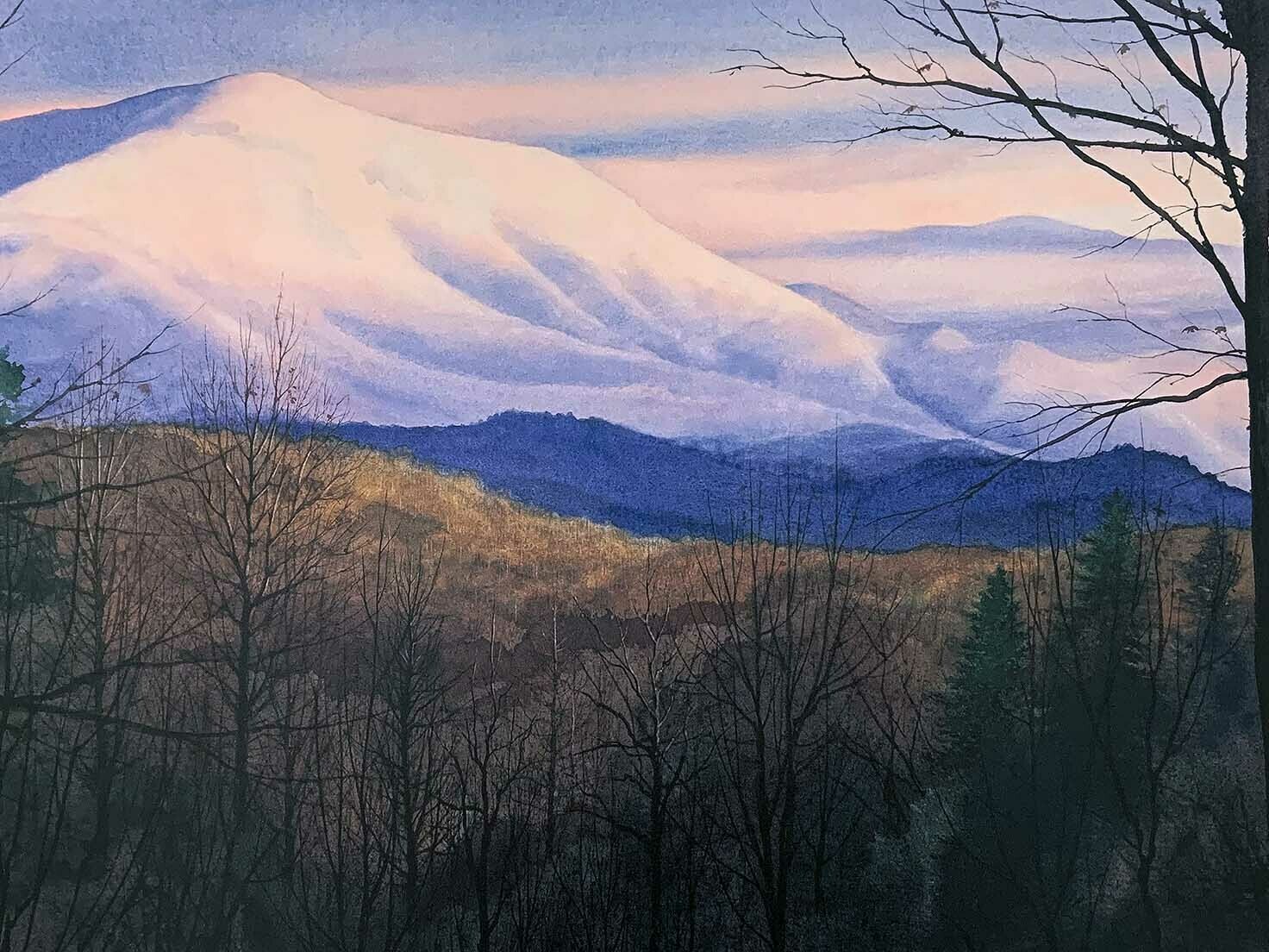 SNOWY PINNACLE - Litho-22 ½ x 17