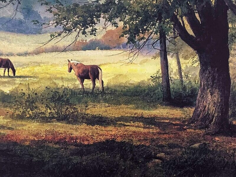 SUMMER PASTURE - Litho-21 x 13