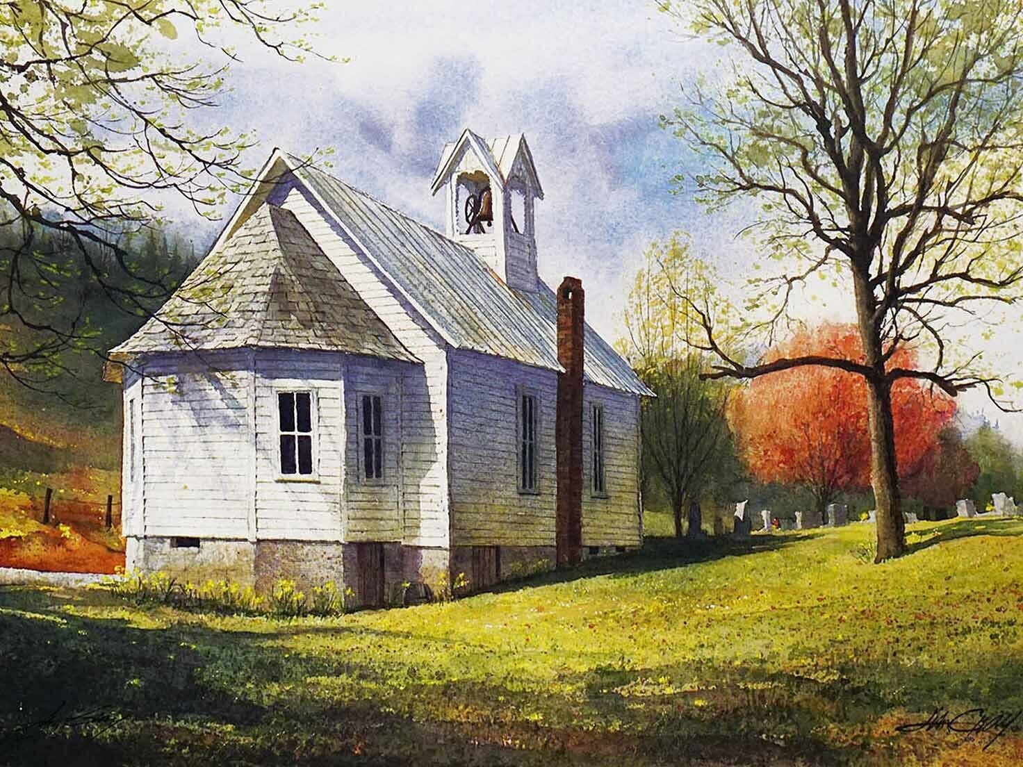 THE CHAPEL - Litho-18 ½ x 12 ½