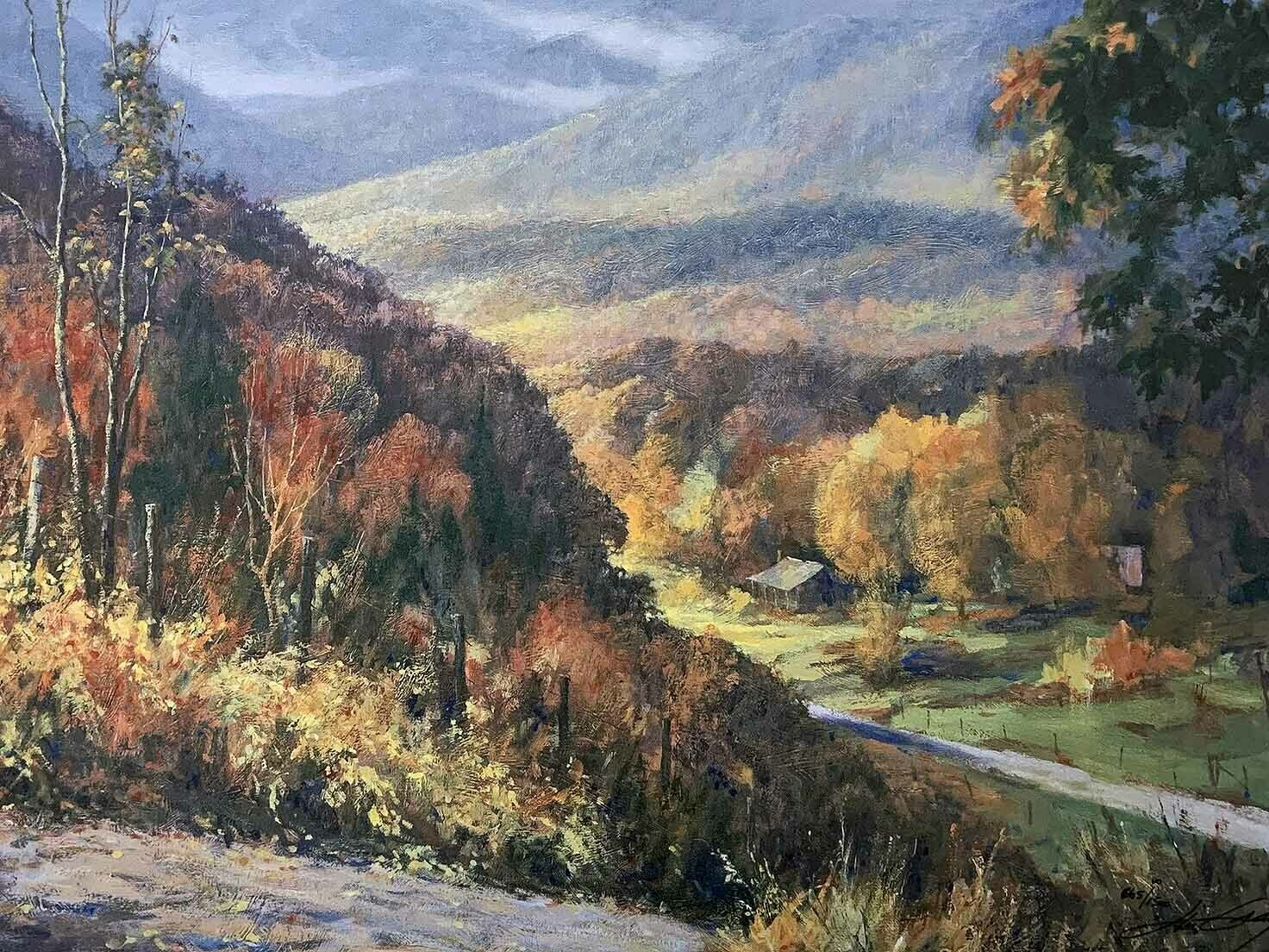 VALLEY LIGHT - Litho-21 x 16