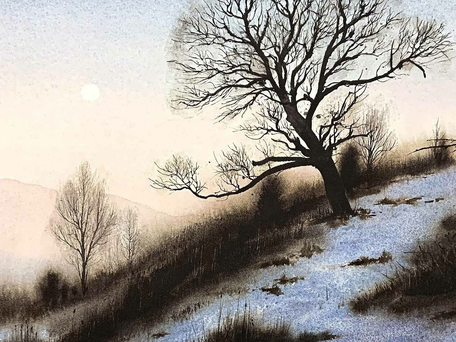 WINTER GLOW - Litho-18 x 12