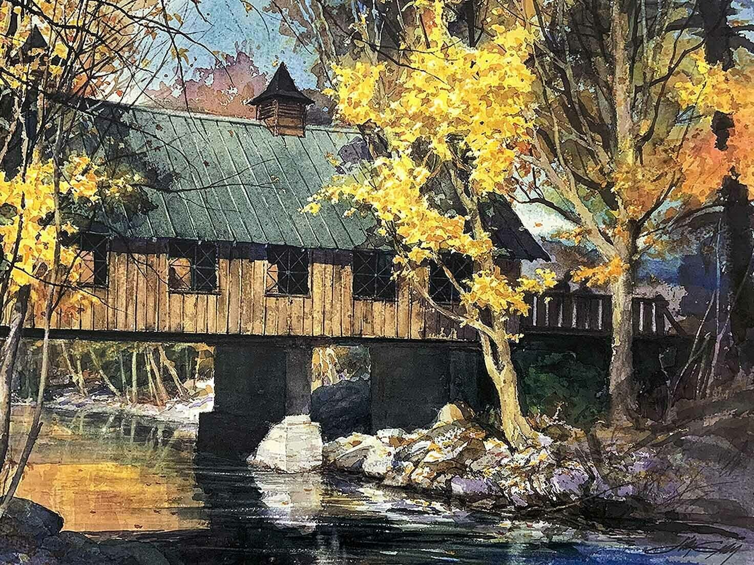 AUTUMN AFTERNOON - Litho-19 ½ x 14