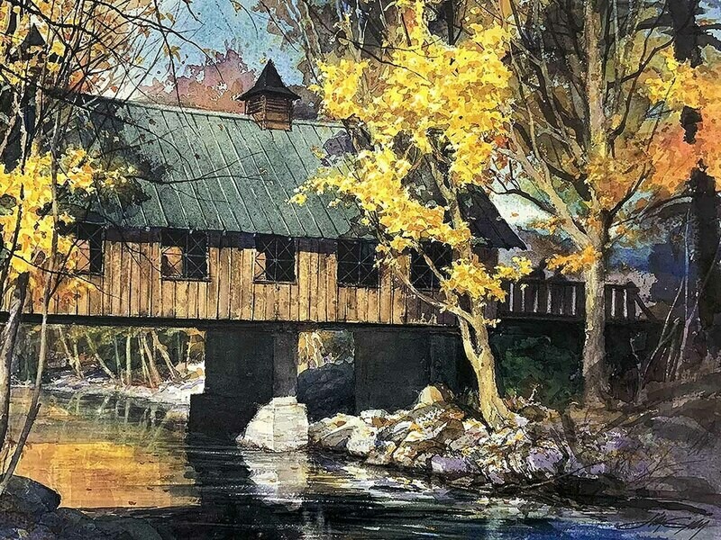 AUTUMN AFTERNOON - Litho-19 ½ x 14