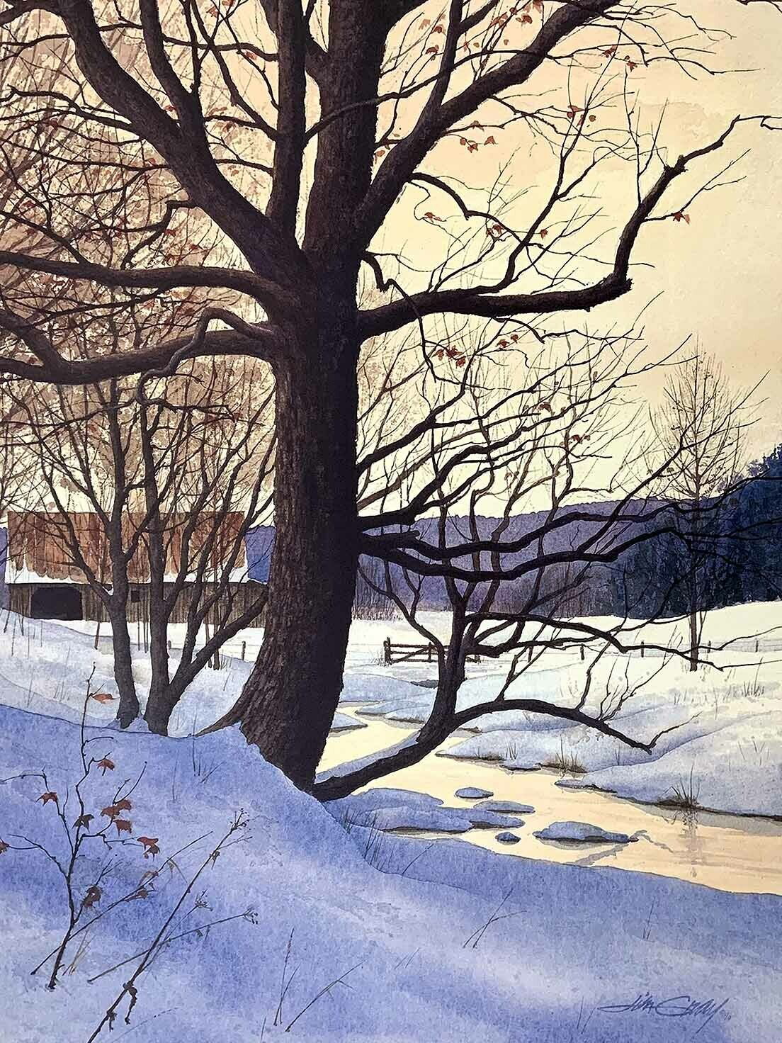 CADES COVE DECEMBER - Litho-13 ½ x 21