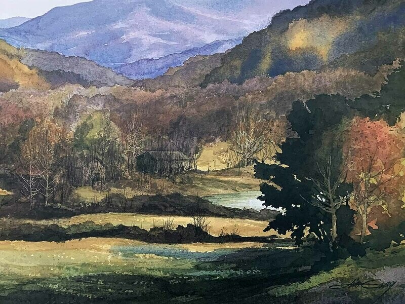 MOUNTAIN MEMORIES - Litho-21 x 14