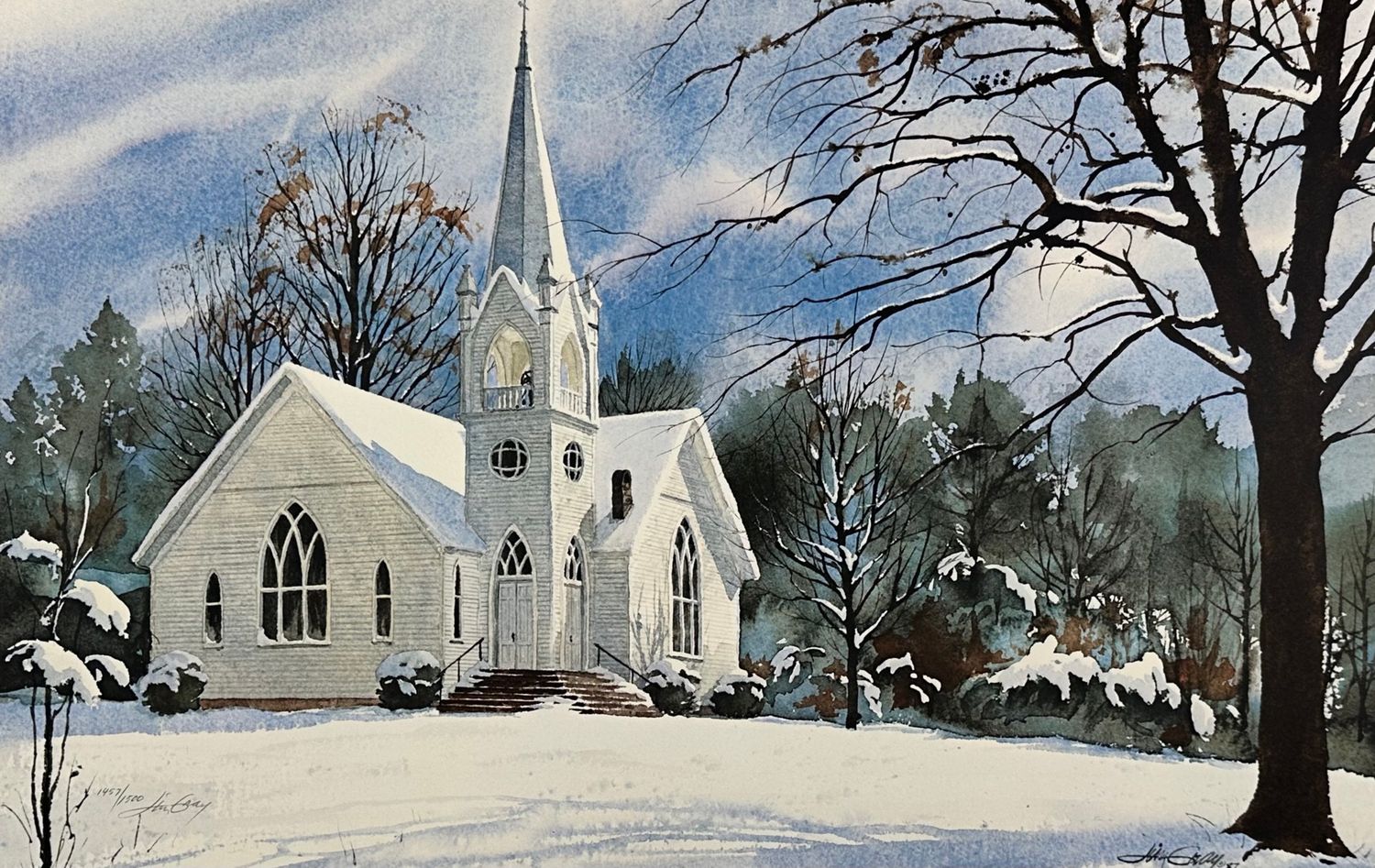 WINTER CALM - Litho-20 x 11