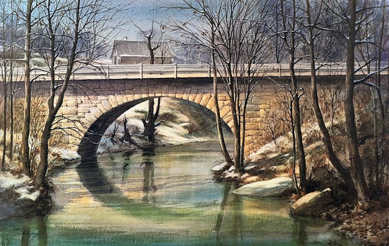 BOYD’S CREEK BRIDGE - Litho-19 x 12