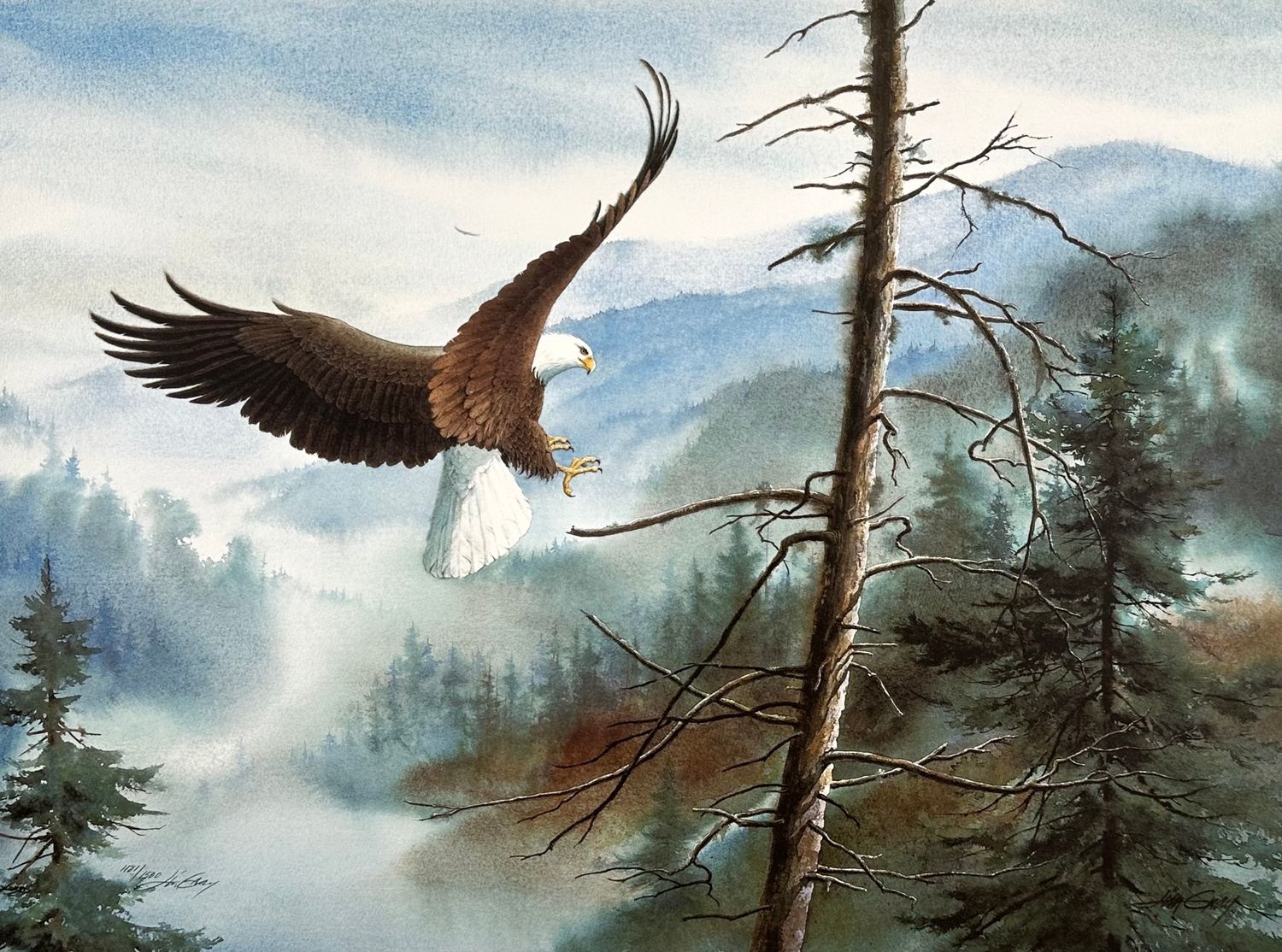 BLESSED WITH FREEDOM - Litho- 22 x 16 ½