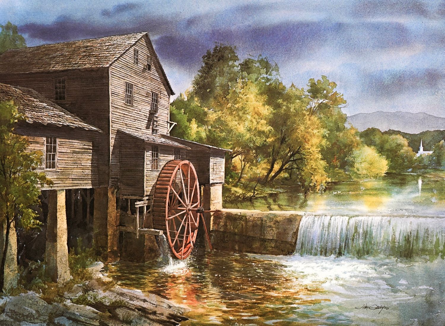THE OLD MILL - Litho-19 x 14