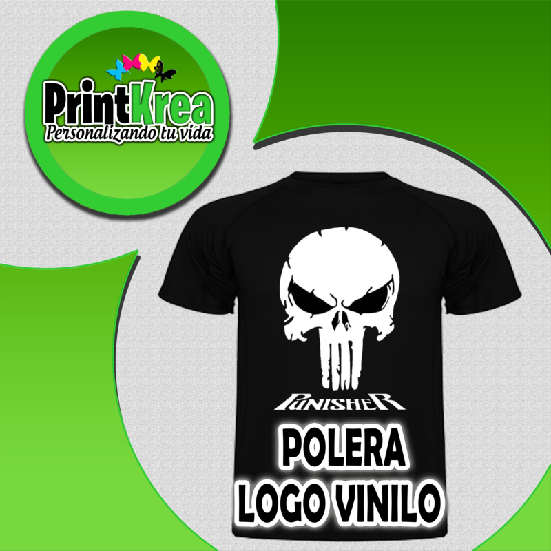 POLERA BASICA LOGO VINILO