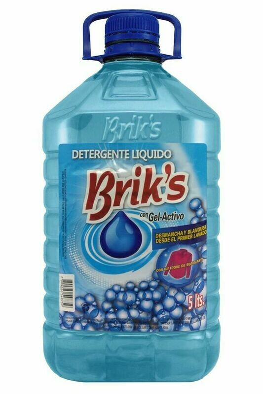 Detergente líquido Briks 5 litros con suavizante