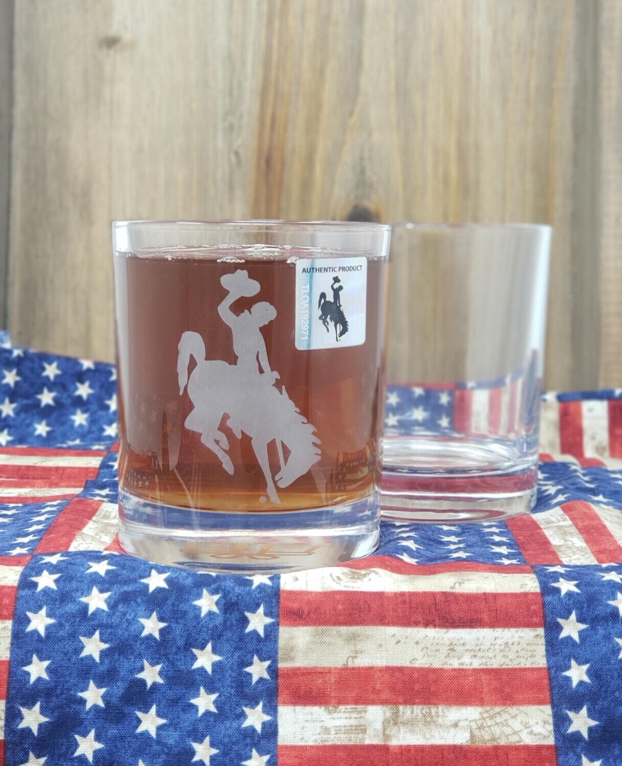 Wyoming Whiskey Glass Personalized