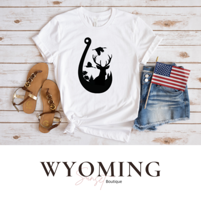 Hunting Fishing Wyoming Shirt