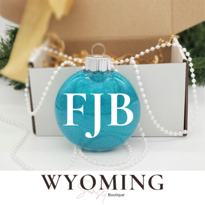 FJB Glitter Ornaments