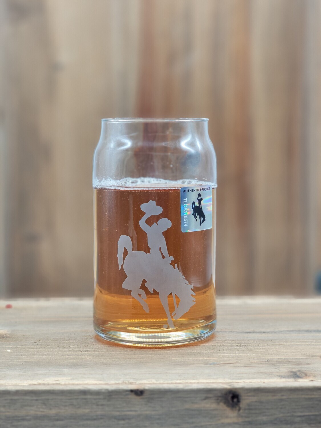 Wyoming Cowboys - Can Style Glass