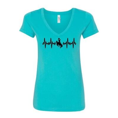 The Heartbeat of Wyoming Women's Tee