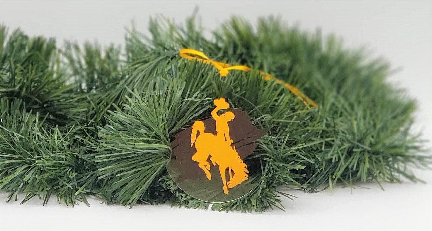 Wyoming Cowboy Acrylic Ornament