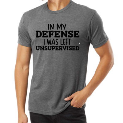 In My Defense, I Was Left Unsupervised Shirt