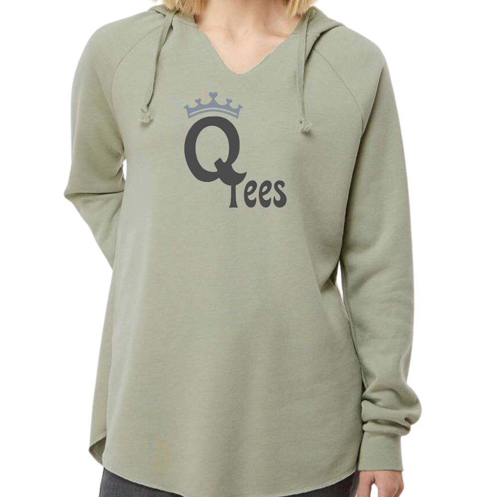 Qutees Light Weight Hoodie - Large Logo