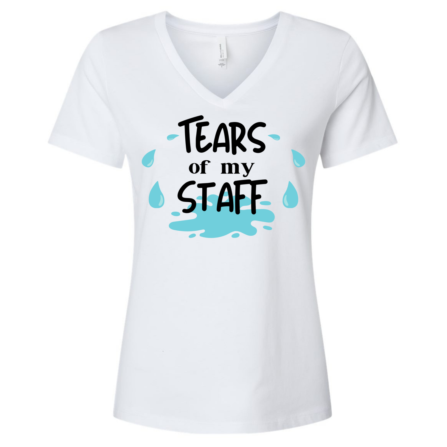 Tears of My Staff funny v-neck shirt