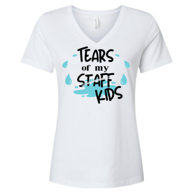Tears of My Kids funny v-neck shirt