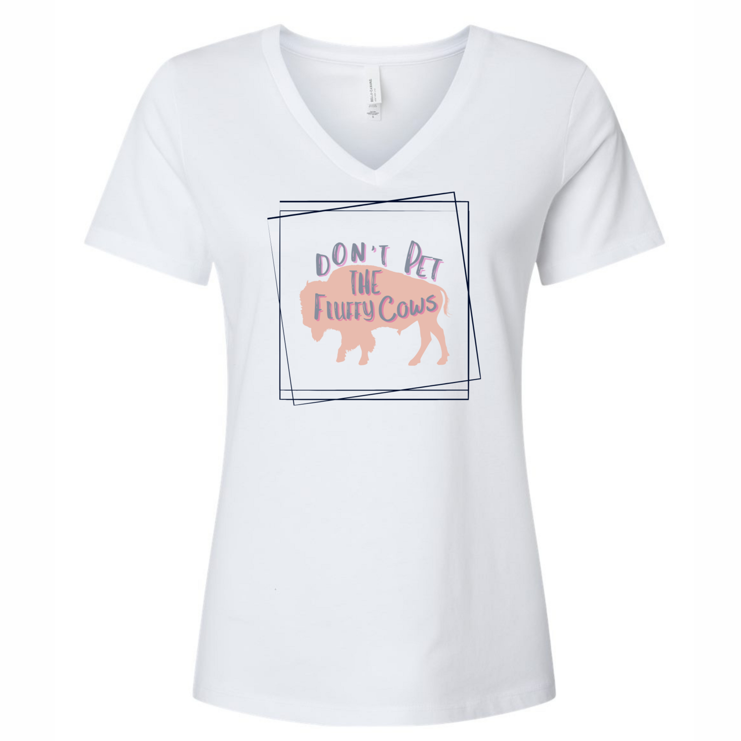 Don&#39;t Pet the Fluffy Cow Square Shirt