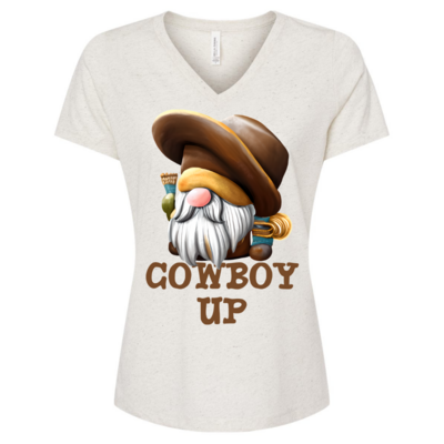 Cowboy Up V-neck Shirt