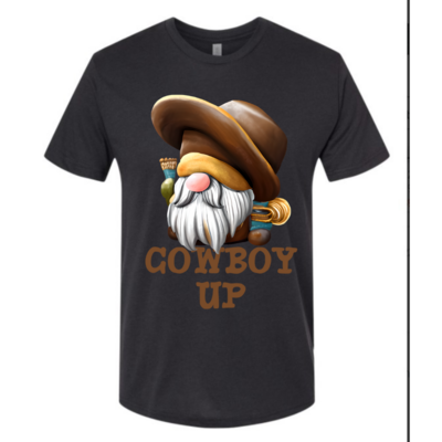 Cowboy Up Gnome Tees