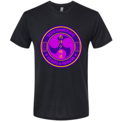 Shorin-Ryu Karate Shirt - Purple & Orange Logo